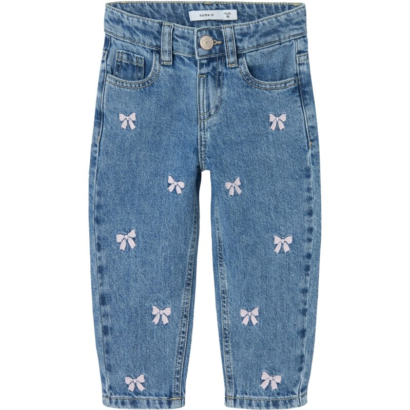 NAME IT Džínsy NMFBella modrá denim / orgovánová 61801313