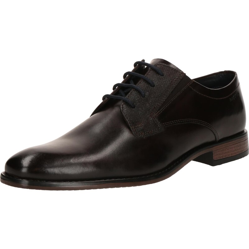 bugatti Šnurovacie topánky Rinaldo tmavohnedá 60961486