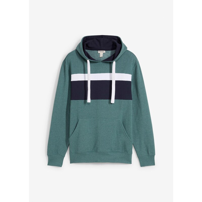 bonprix Mikina s kapucňou, farba zelená 61726203