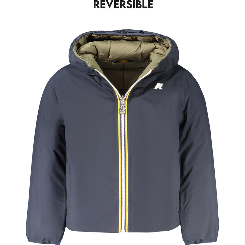 Obojstranná detská bunda K-WAY modrá 64710283