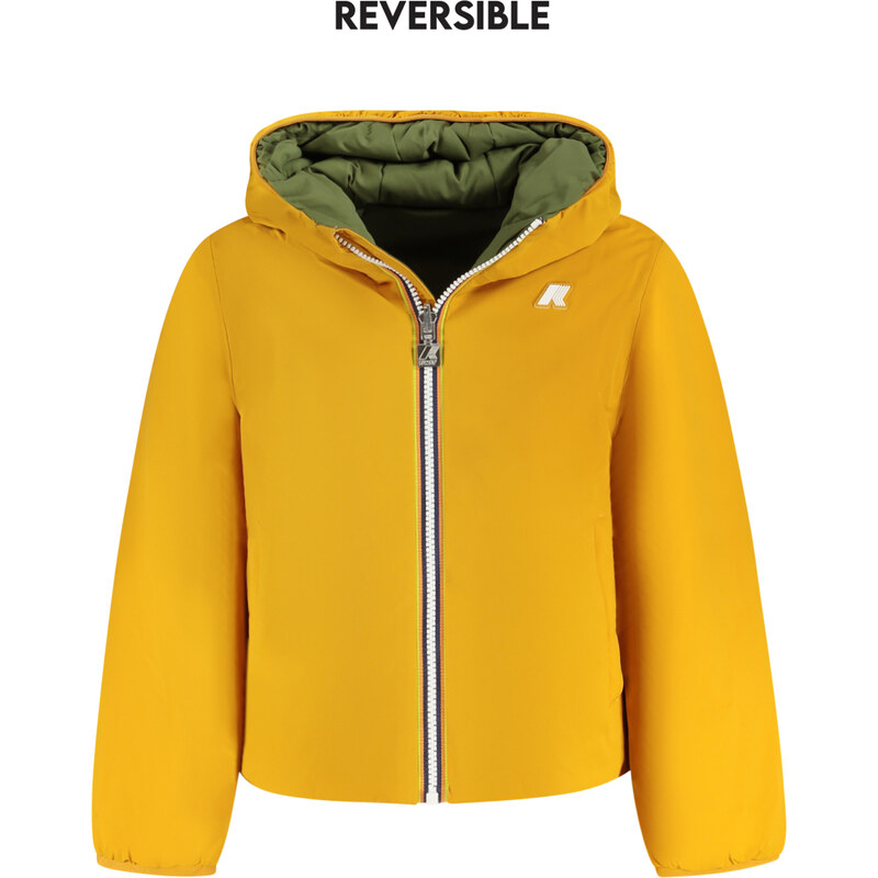 Detská obojstranná bunda K-WAY žltá 64707738