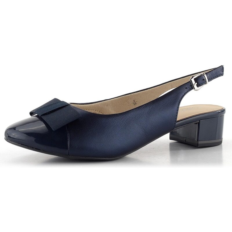 Caprice lodičky s voľnou pätou Navy Comb 9-29502-42 50198706