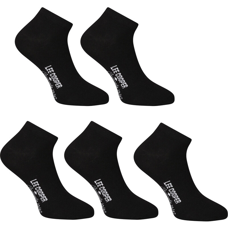 5PACK ponožky Lee Cooper nízke čierné (PO41030) 61731986