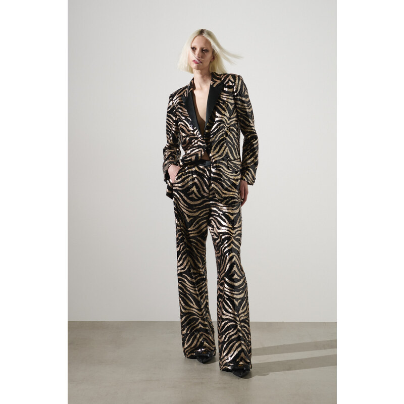 NOHAVICE KARL LAGERFELD SEQUIN PANTS 60350695