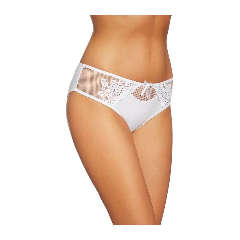 Gabidar Nohavičky bavlnené s čipkou Bijou 109 biele, Farba biela 20153447