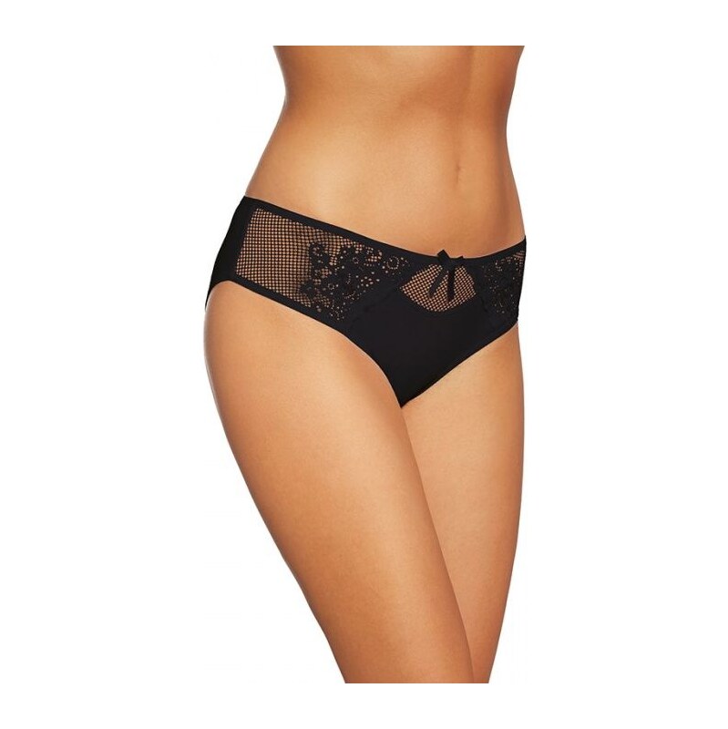 Gabidar Nohavičky bavlnené s čipkou Bijou 109 čierne, Farba čierna 20153448