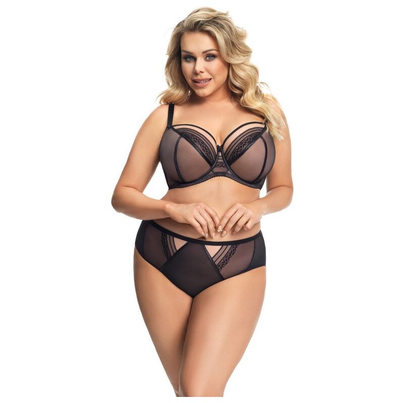 Gorsenia Nohavičky s vyšším pásom Martynika K672 čierne, Farba čierna 30510667