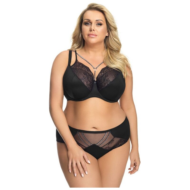 Gorsenia Nohavičky s vyšším pásom Glossy K540, Farba čierna 46466246