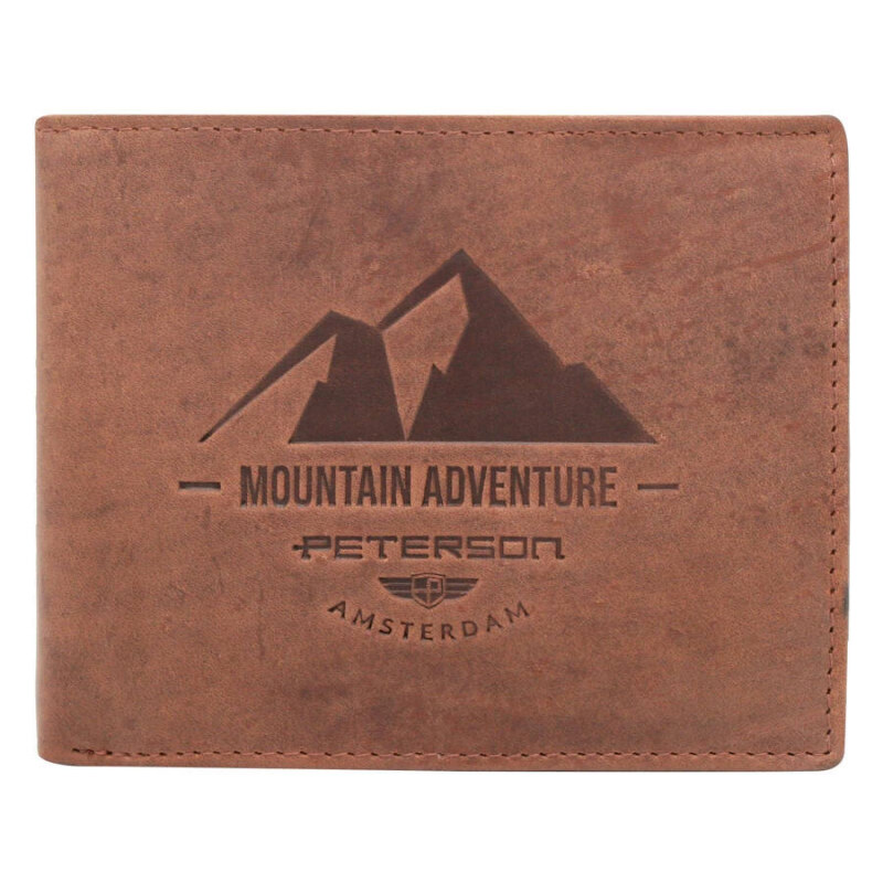Pánska kožená peňaženka Peterson hnědá KZ50245 62179280