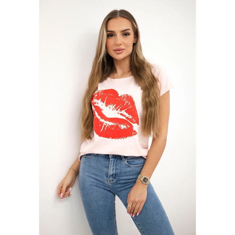 Blúzka s potlačou pier 62517031