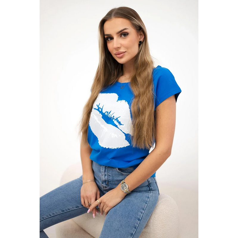 Blúzka s potlačou pier 63745800