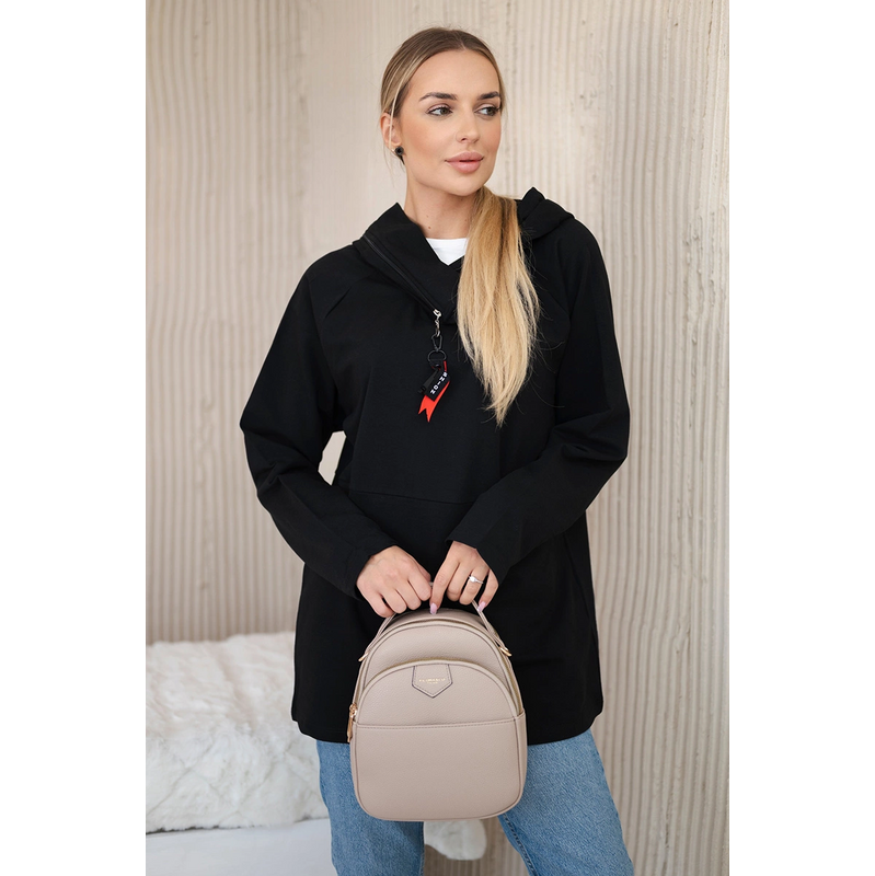 Mikina Hazel na zips s kapucňou Oversize 62742600