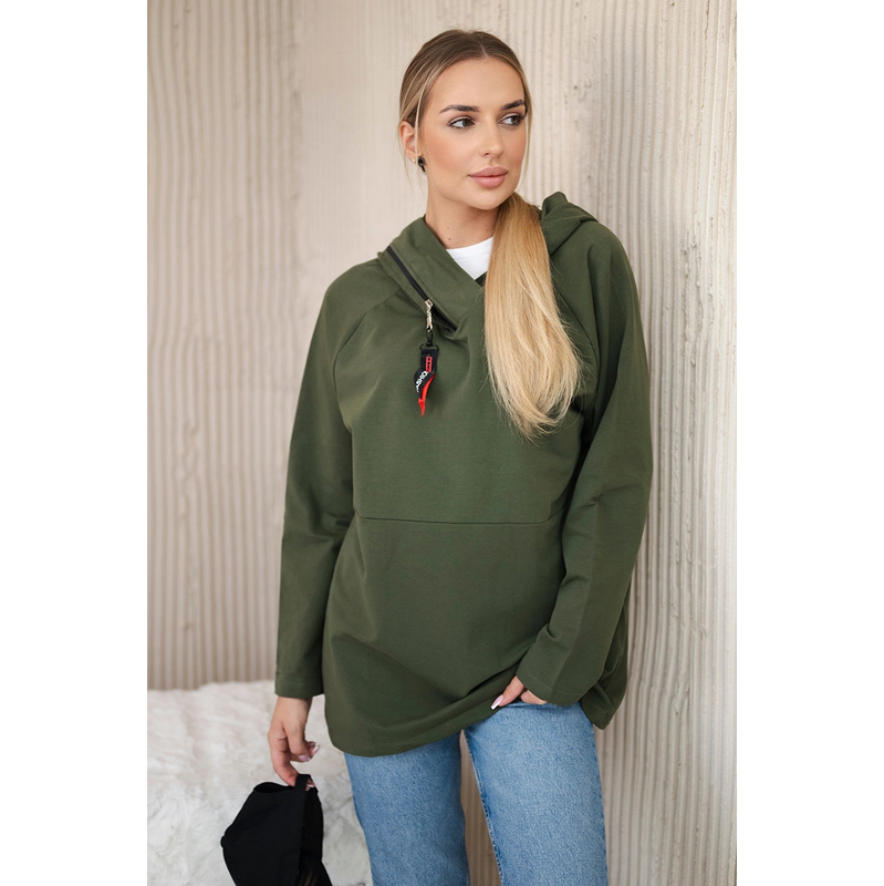 Mikina Hazel na zips s kapucňou Oversize 63762567