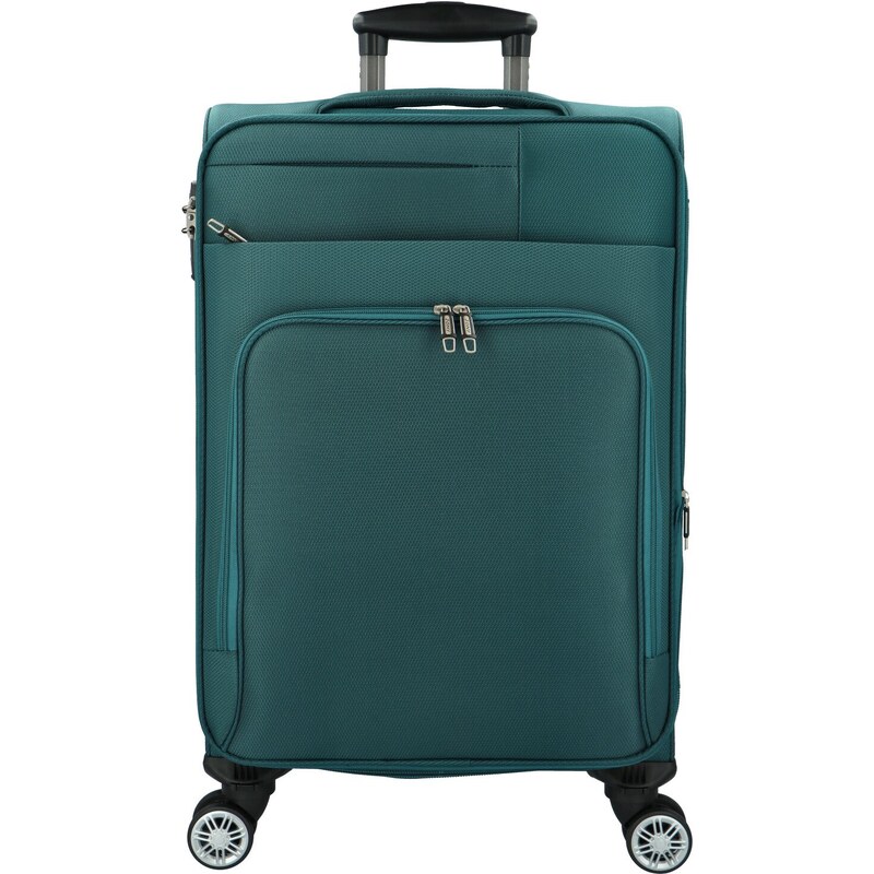 Jony Látkový kufor Ameryx veľkosť M, tmavo zelený 67154502