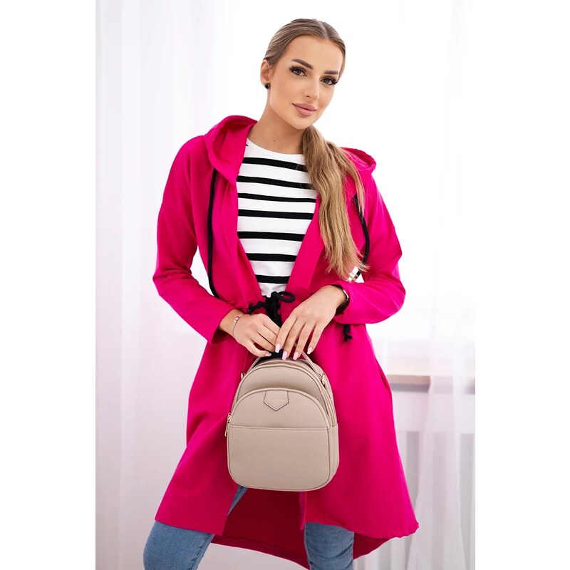 Sukňa s dlhším chrbtom fuchsia 62985943