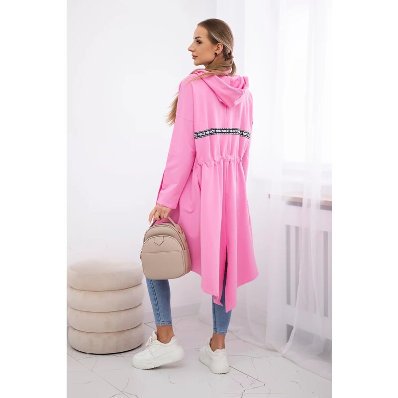 Sukňa s dlhším chrbtom fuchsia 63000946