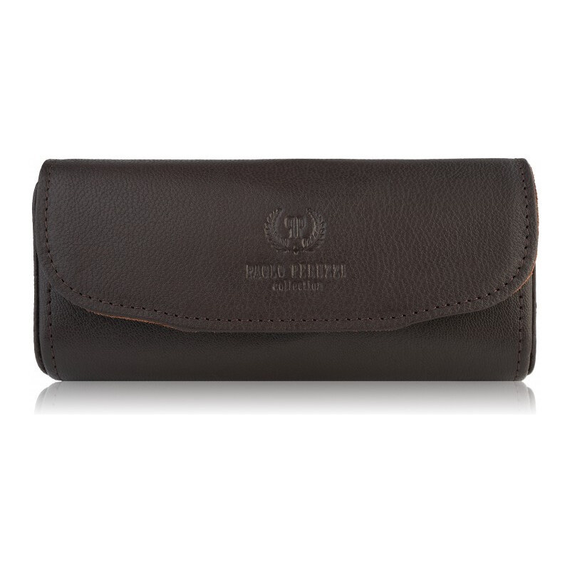 Paolo Peruzzi Kožené puzdro na okuliare T-83-BR | hnedá T-83-BR 61762183