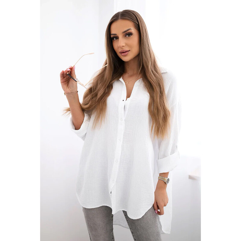 Fashionweek Košeľová blúzka z ľahkej a príjemnej bavlny K65622 61801075