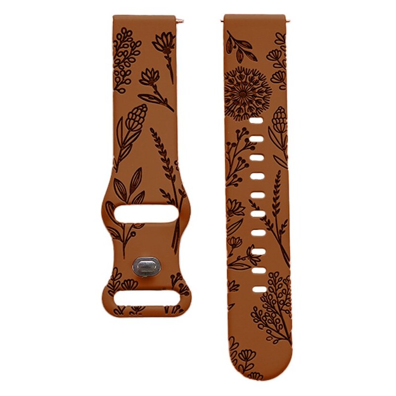 Madvell Silikónový remienok Púpava karamelová s čiernou 20mm 61779627