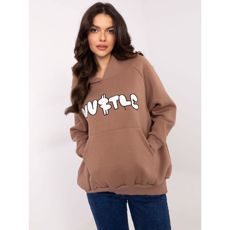 My Red Lips Sweatshirt-EM-BL-881.16-brown 64788449