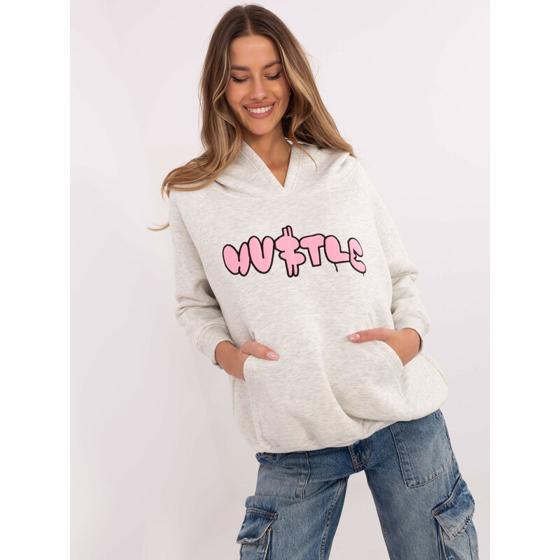 My Red Lips Sweatshirt-EM-BL-881.16-light gray 64788383