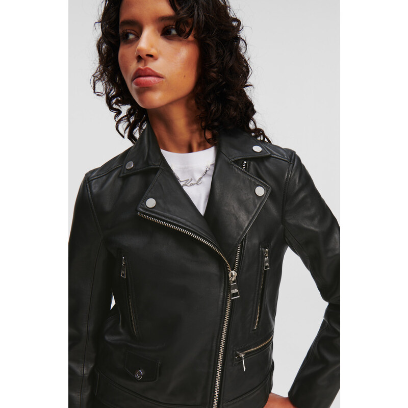 BUNDA KARL LAGERFELD LEATHER BIKER JACKET