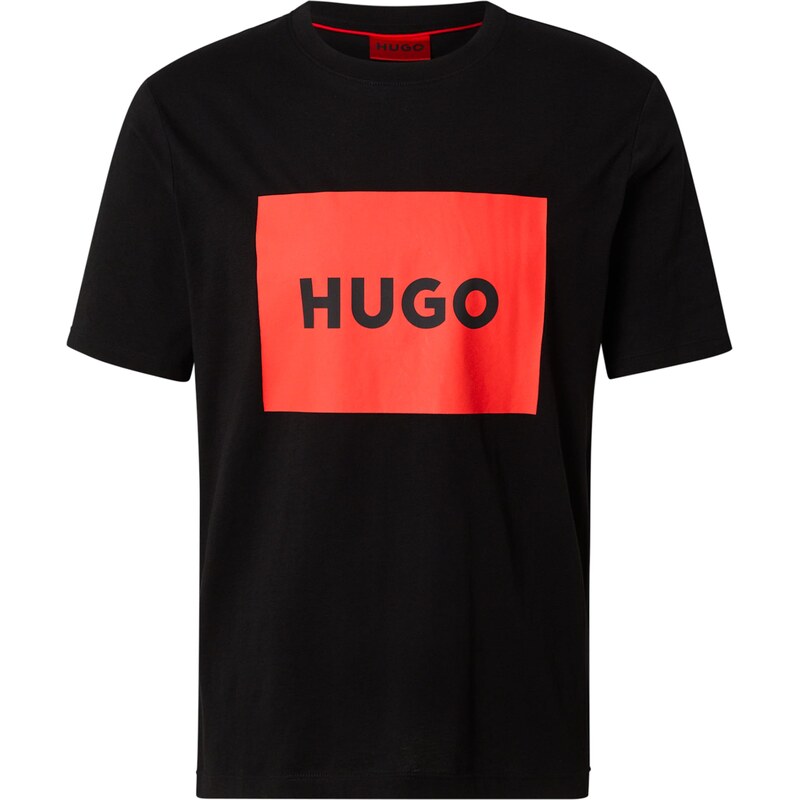 HUGO Tričko Dulive222 svetločervená / čierna 31838781