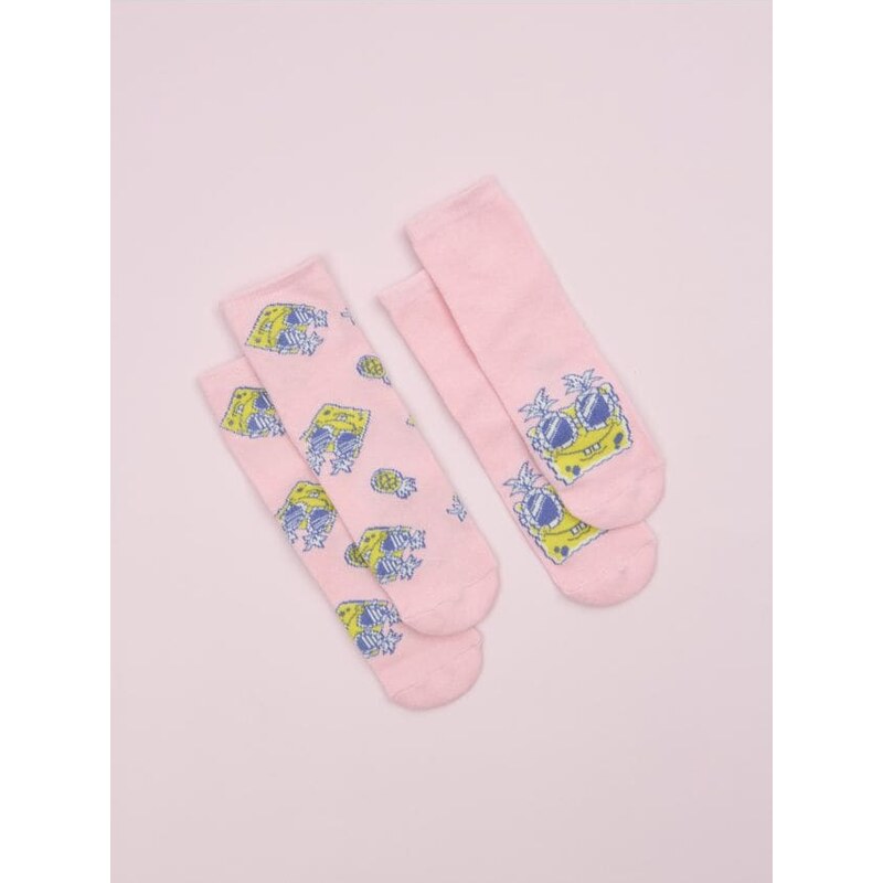 Sinsay - Súprava 2 párov ponožiek SpongeBob SquarePants - viacfarebná 65756659