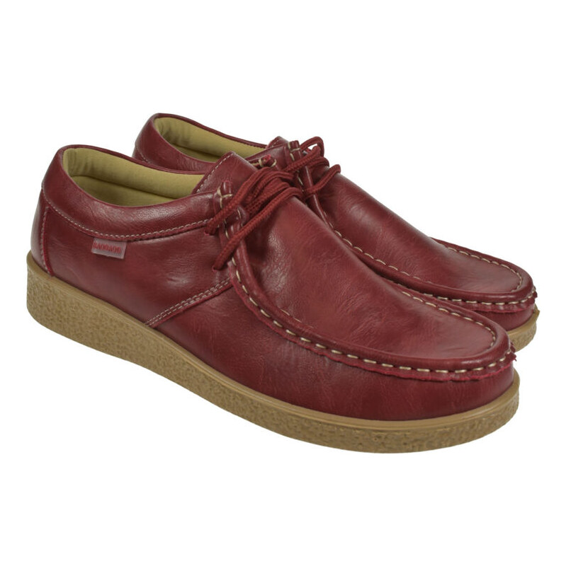 JOHN-C Dámske kožené červené topánky LARISA3 61787589