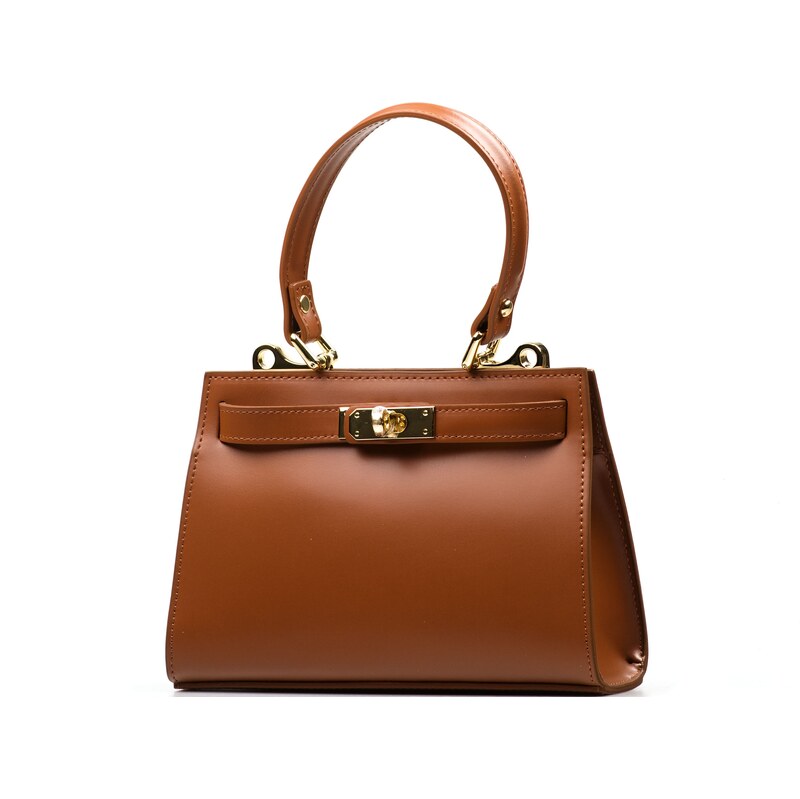 Blaire Kožená kabelka Malin koňakovo hnedá 64988373