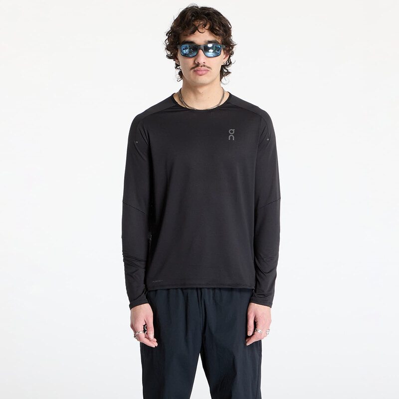 Tričko On Performance Long Sleeve Tee Black/ Eclipse M 61789498