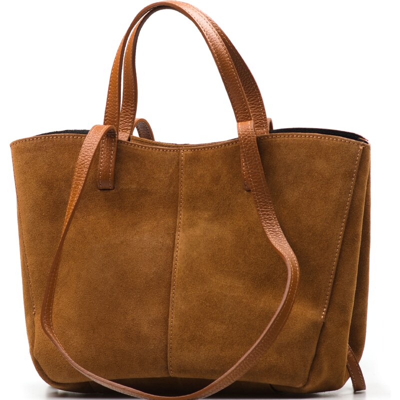 Blaire Kožená kabelka Jade koňakovo hnedá 64987726