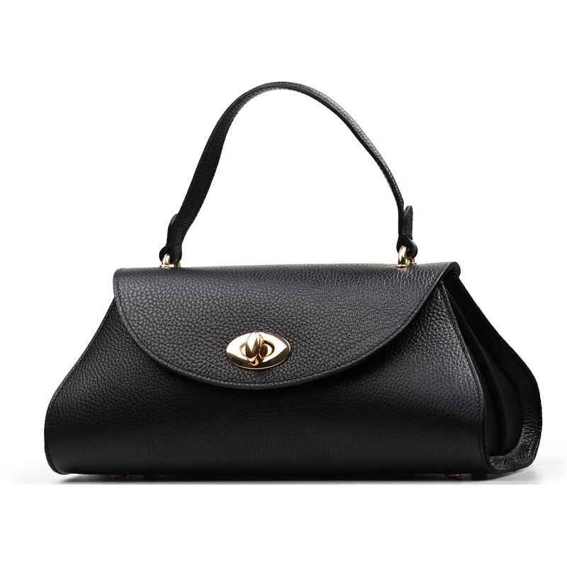 Blaire Kožená kabelka Miron čierna 64987796