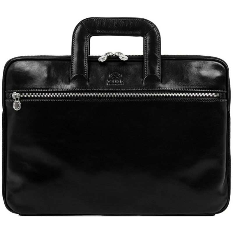 Glara Kožená business taška na notebook 61791811