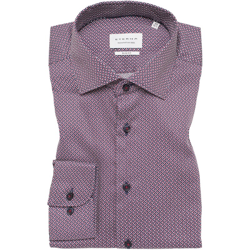 Pánska farebná twillová košeľa ETERNA slim fit 61792049