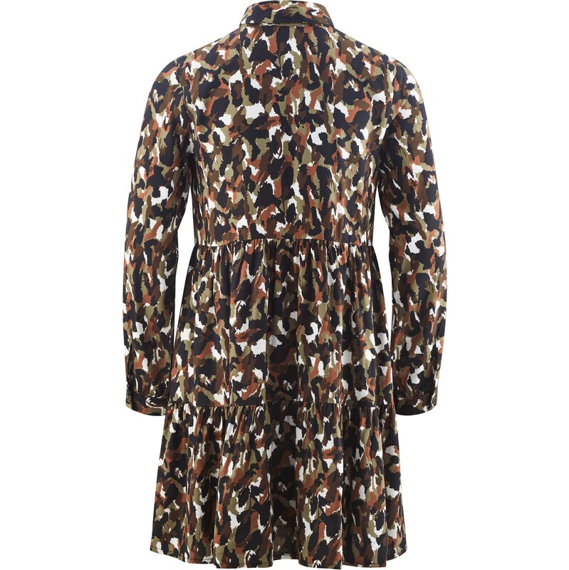 happy girls Šaty hnedá / olivová / čierna / biela 61945637