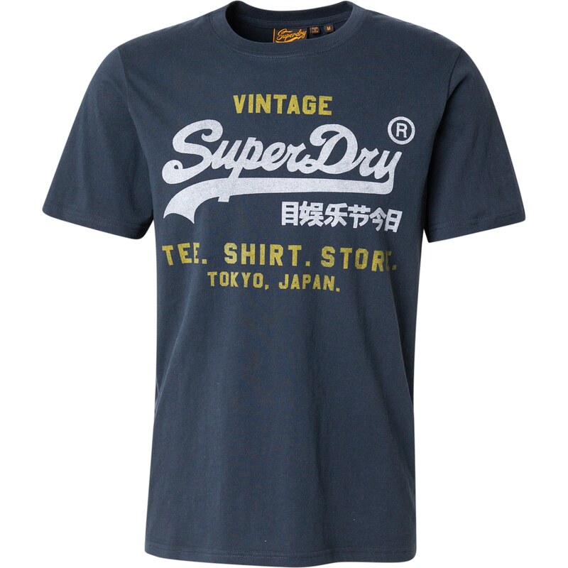 Superdry & Co Tričko Heritage námornícka modrá / sivá / olivová 61946965