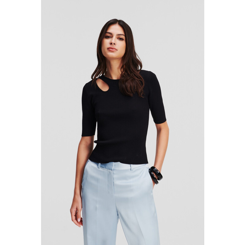 SVETER KARL LAGERFELD CUT OUT KNIT TOP 49441178