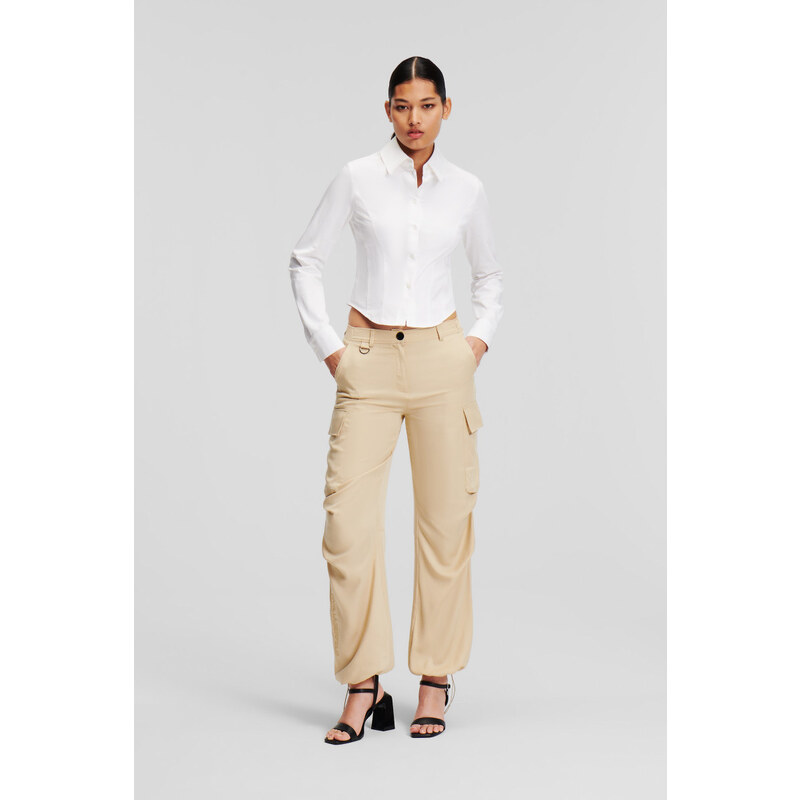 NOHAVICE KARL LAGERFELD SOFT CARGO PANT 52624575
