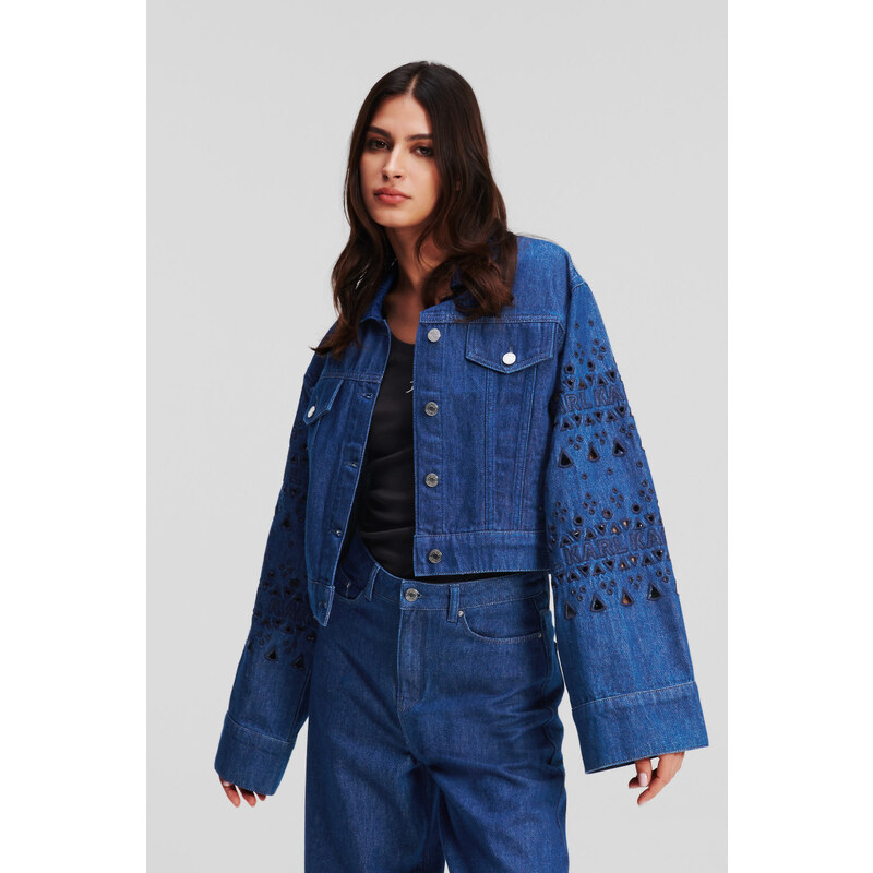 BUNDA KARL LAGERFELD EMBROIDERED DENIM JACKET 52624594