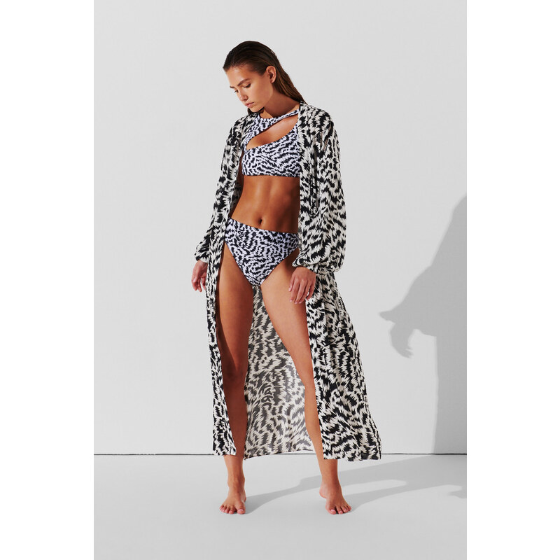 PLÁŽOVÉ OBLEČENIE KARL LAGERFELD ANIMAL PRINT KIMONO 53046780