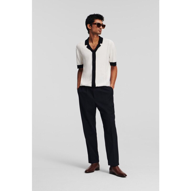 NOHAVICE KARL LAGERFELD TAILORED RELAXED PANTS 60790828