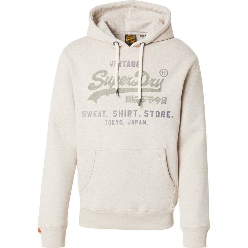 Superdry & Co Mikina Heritage béžová melírovaná / tmavosivá / olivová 61811338