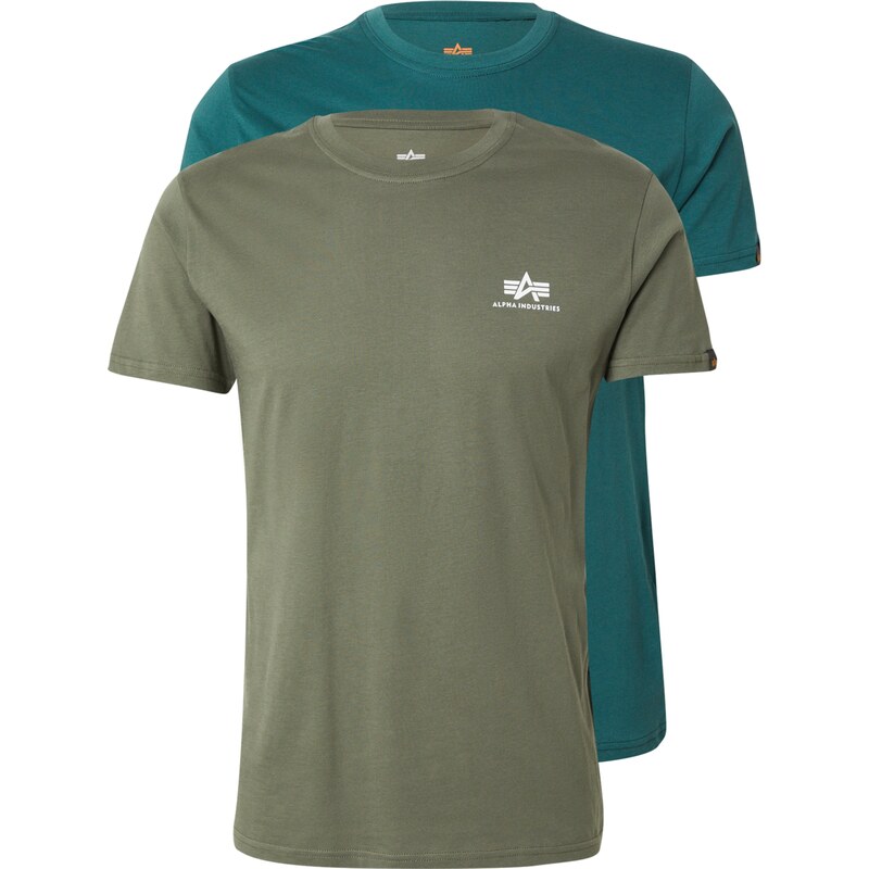 ALPHA INDUSTRIES Tričko olivová / petrolejová 61801581