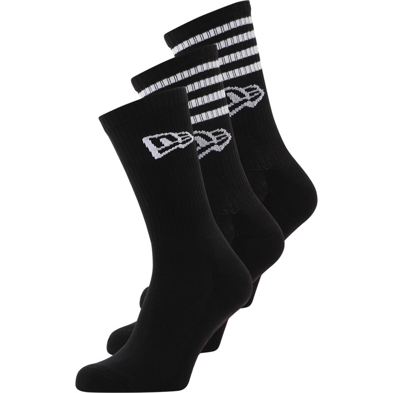NEW ERA Ponožky čierna / biela 61801571