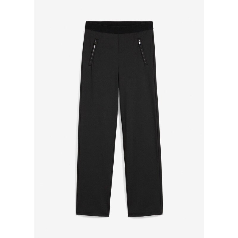 bonprix Termo legíny s vreckami na zips, farba čierna 58271700