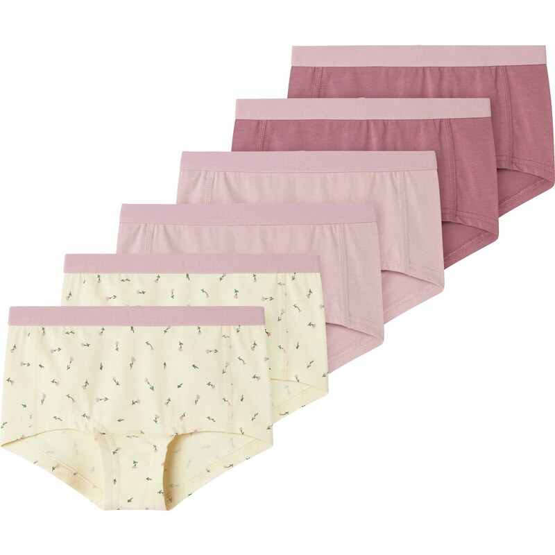 NAME IT Nohavičky krémová / zelená / pitaya / staroružová 61625621