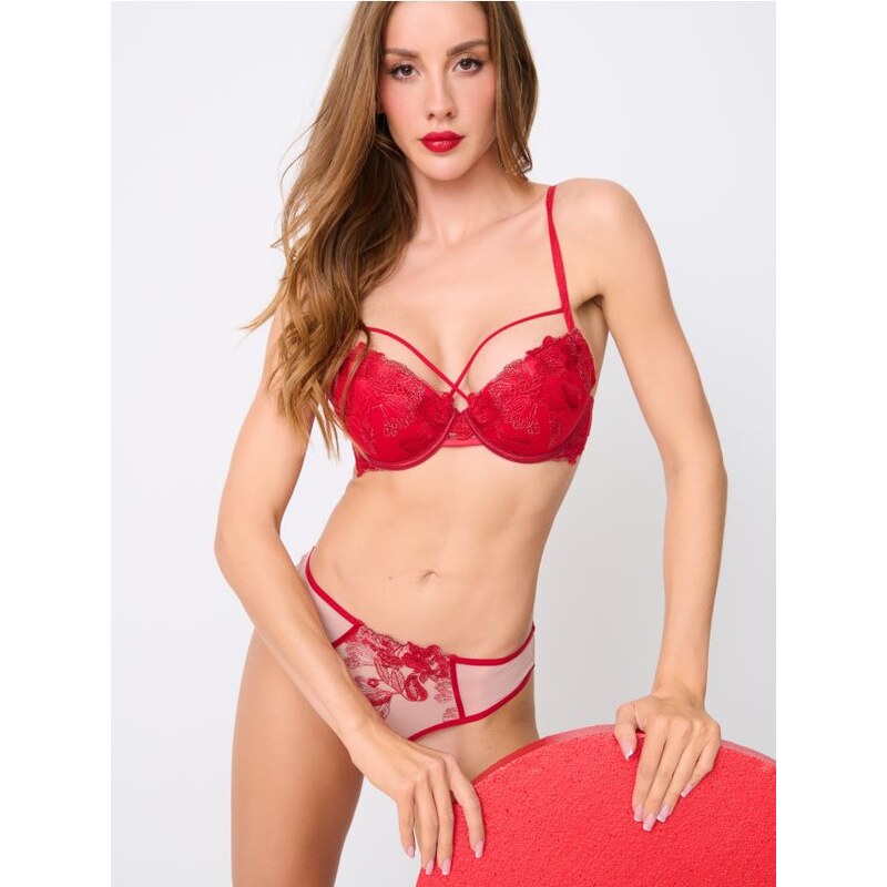 Sinsay - Push up podprsenka - červená 65751443