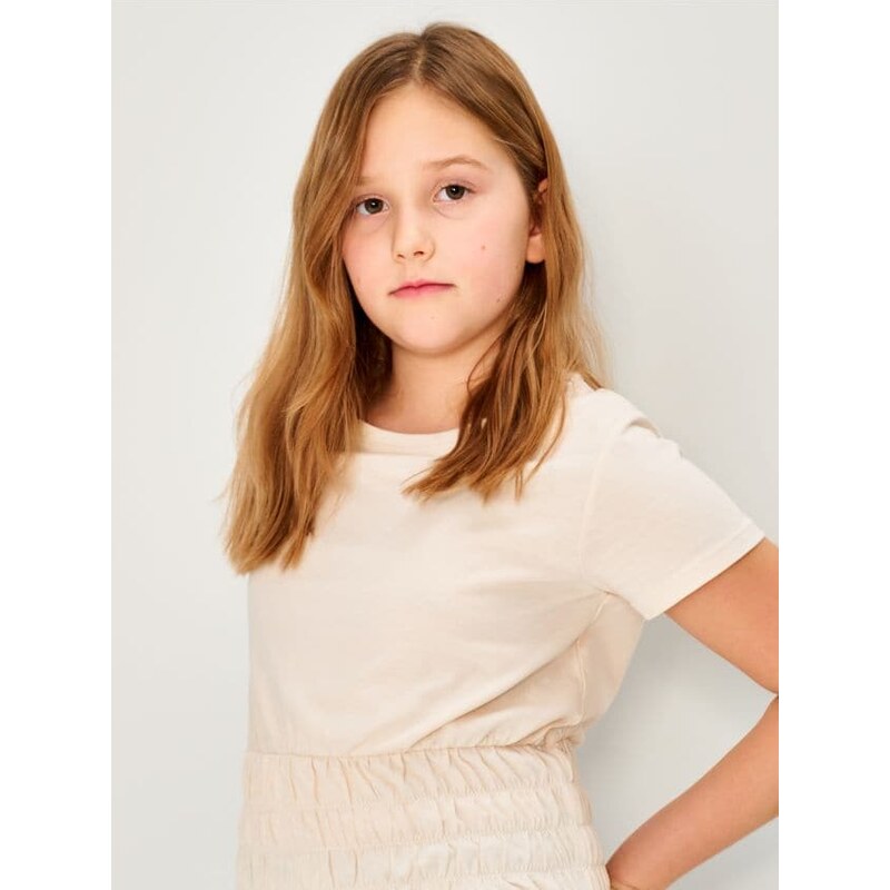 Sinsay - Tričko s krátkym rukávom - béžová 65754997