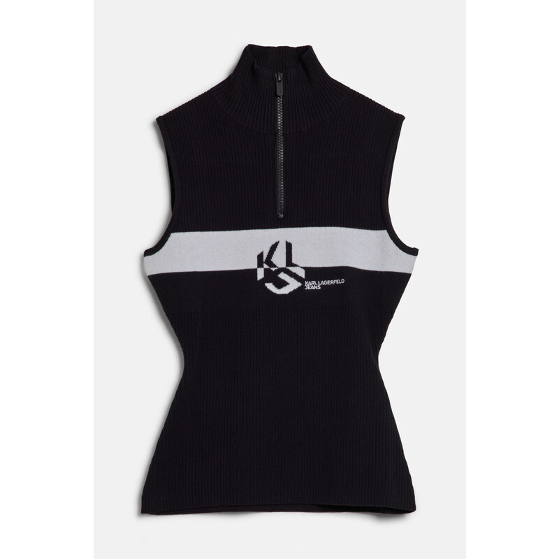 ROLÁK KARL LAGERFELD JEANS KLJ HALF ZIP STRIPE KNIT 57258317